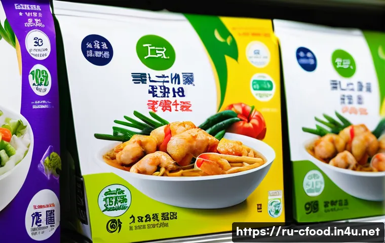 중식 기성품 리스트 - A high-quality frozen Chinese meal package on a supermarket shelf in Russia, featuring clear labelin...