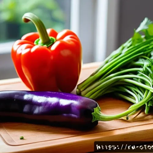 Home 33 마라샹궈 만드는 법 - A vibrant, close-up image of a rustic kitchen table featuring freshly picked colorful vegetables and...